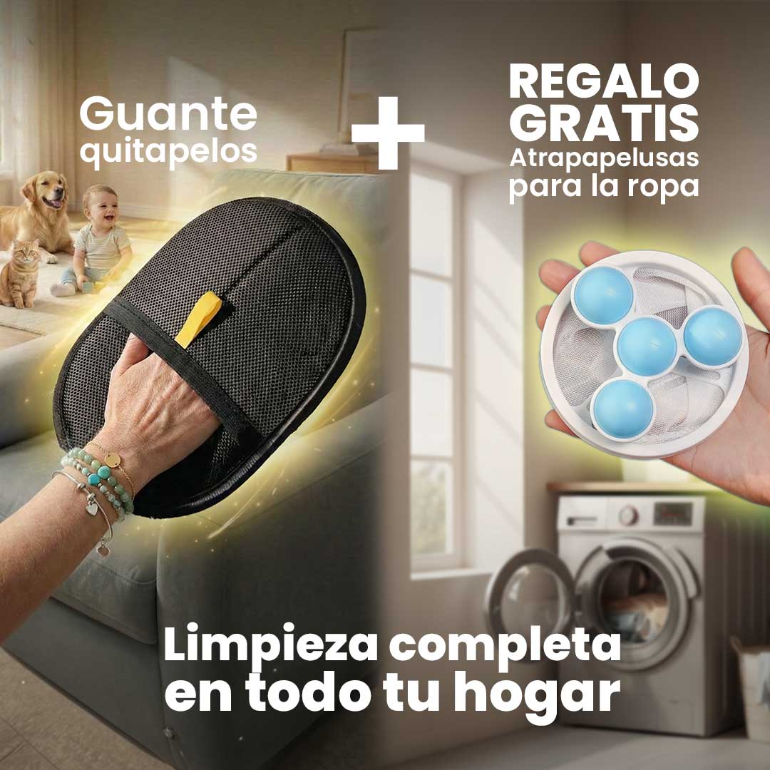 Guante Quita Pelos Rápido Reutilizable
